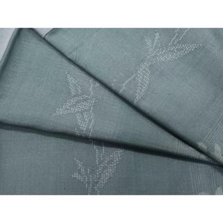 平和屋着物●結城紬　奥順　はたおり娘　80亀甲　舞葉文　正絹　逸品　CAAS8619vf(着物)