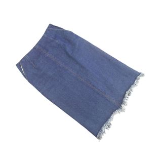 ローズバッドカップルズ(ROSE BUD)のROSE BUD ローズバッド フリンジ タイト デニムスカート sizeS/紺 ■■ レディース(ロングスカート)