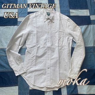 ギットマンヴィンテージ(GITMAN VINTAGE)のGITMAN VINTAGE ギットマン ストライプ 長袖シャツ USA製 S(シャツ)