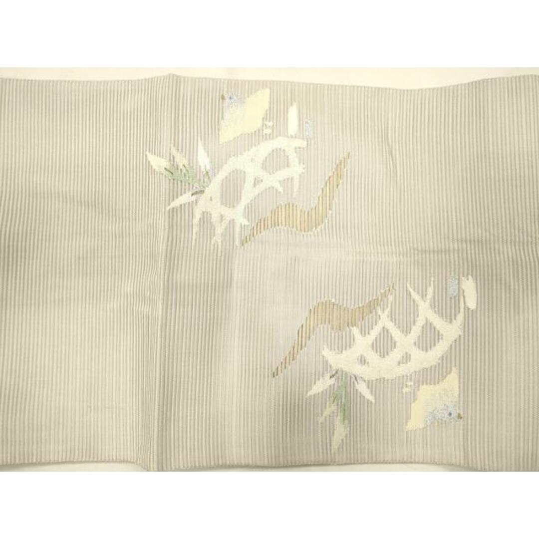 平和屋着物＊夏物 太鼓柄袋帯 絽綴 籬飛鳥文 金銀糸 正絹 逸品
