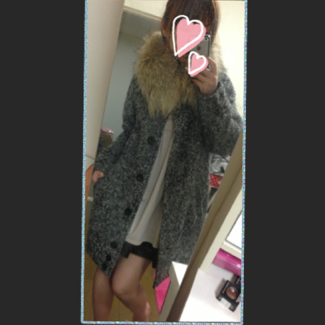 MURUA(ムルーア)の美品♡コクーンコート♡ レディースのジャケット/アウター(ロングコート)の商品写真