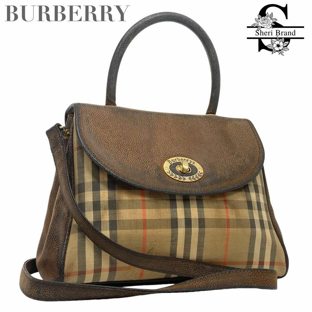 BURBERRY バーバリー ノバチェック柄 ショルダーバッグ クロスボディ