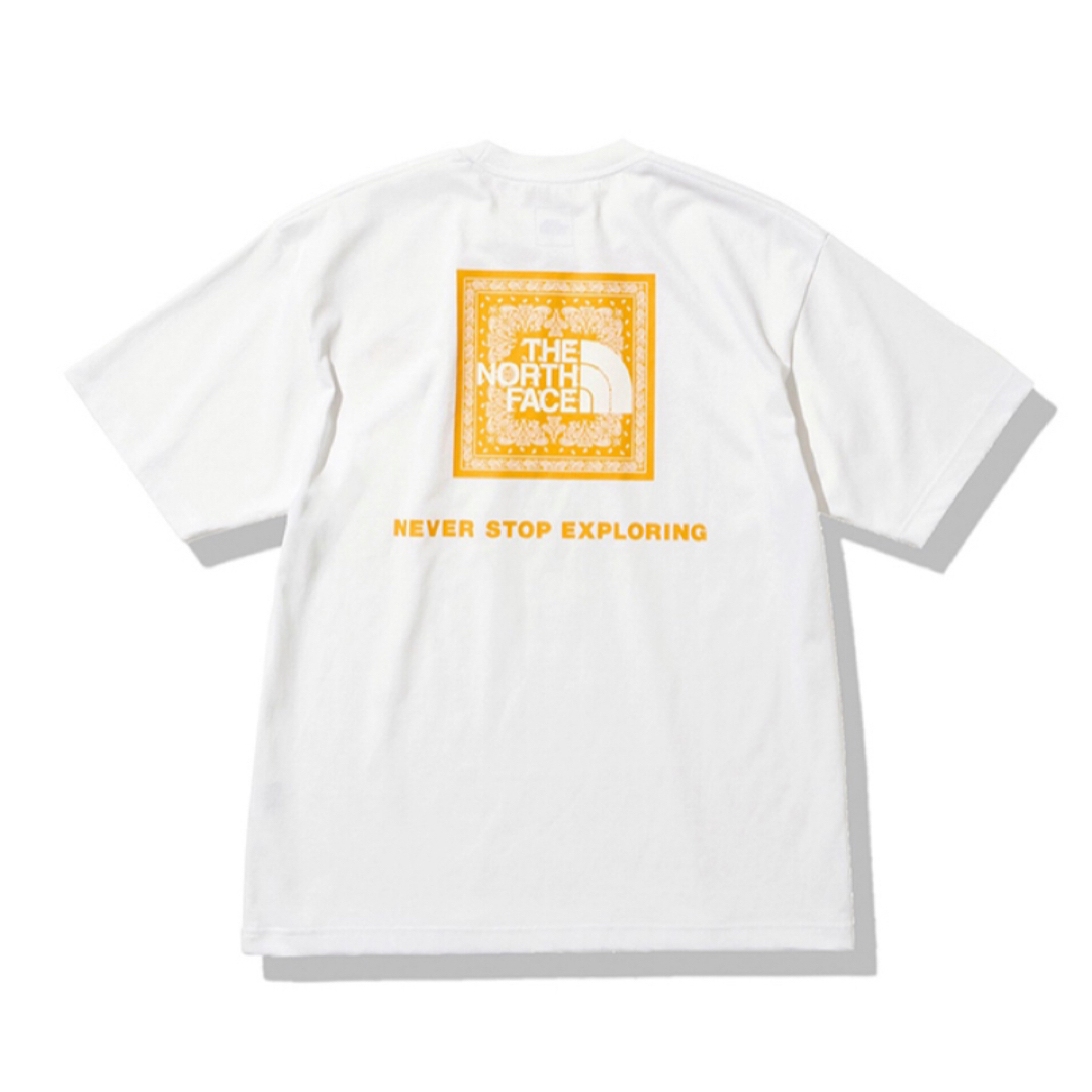 THE NORTH FACE(ザノースフェイス)の【 S 】ホワイト★ バンダナ スクエア ロゴ Tシャツ★ ノースフェイス メンズのトップス(Tシャツ/カットソー(半袖/袖なし))の商品写真