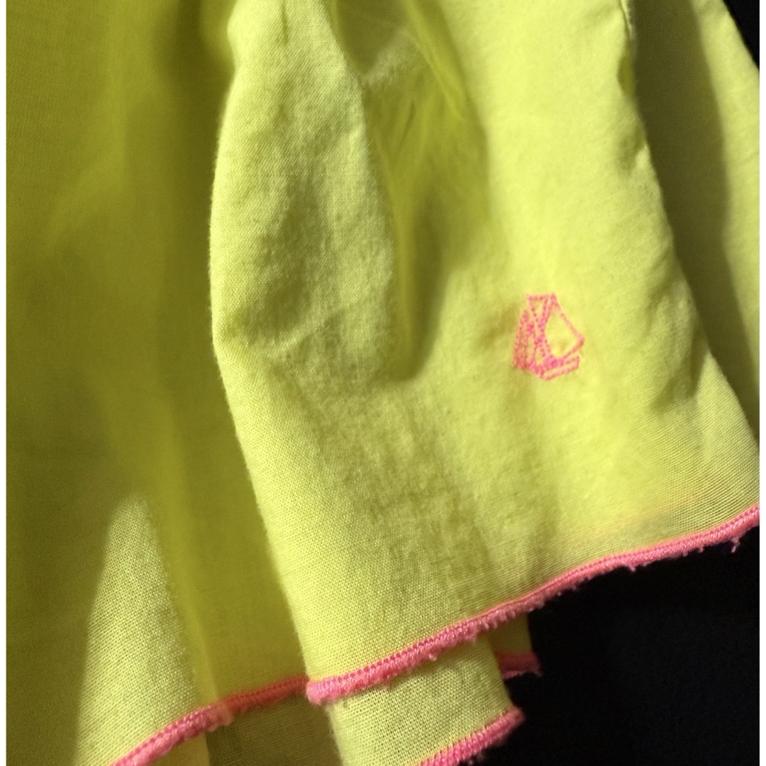 PETIT BATEAU(プチバトー)のPetit Bateau イエローフリルスカート 140cm キッズ/ベビー/マタニティのキッズ服女の子用(90cm~)(スカート)の商品写真