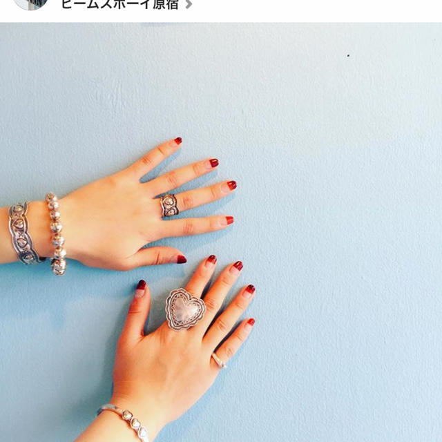 BEAMS(ビームス)のインスタ話題【残り僅か】bigsilverheartring レディースのアクセサリー(リング(指輪))の商品写真