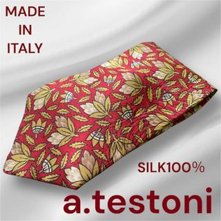 a.testoni イタリア製 シルク100% 高級ネクタイ メンズ ビジネス