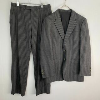 GUCCI ライトグレー セットアップ ストライプ イタリア製 50表記