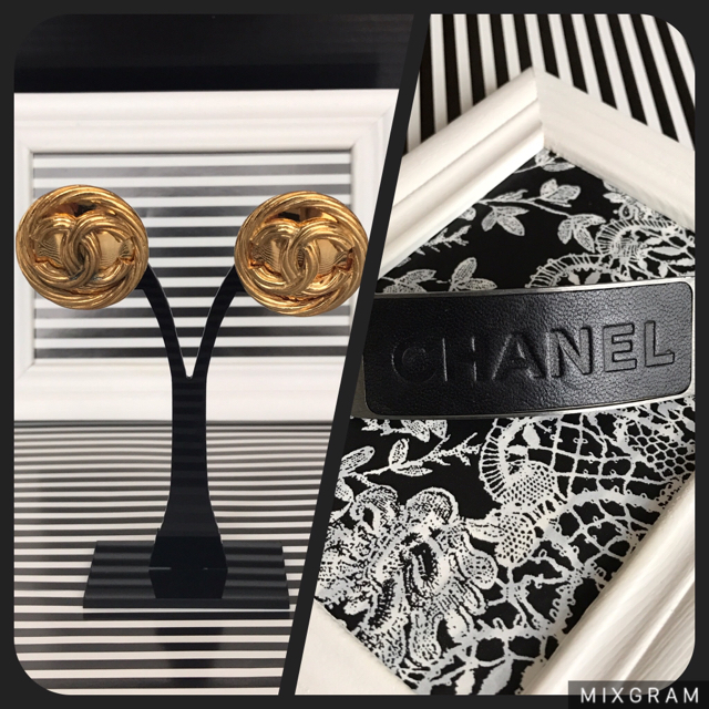 イヤリング✞CHANEL イヤリング&レザーバレッタ✞