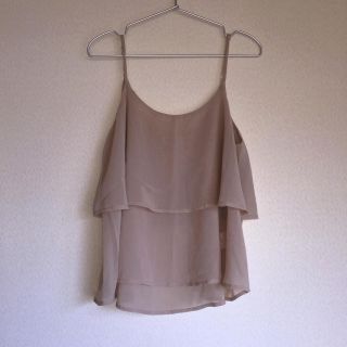 スナイデル(SNIDEL)の【美品】luzllena キャミソール トップス シフォン(シャツ/ブラウス(半袖/袖なし))