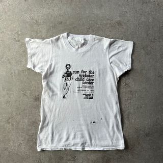 ヴィンテージ(VINTAGE)の80s イベントtシャツ USA製 ホワイト M相当 マラソン大会(Tシャツ/カットソー(半袖/袖なし))