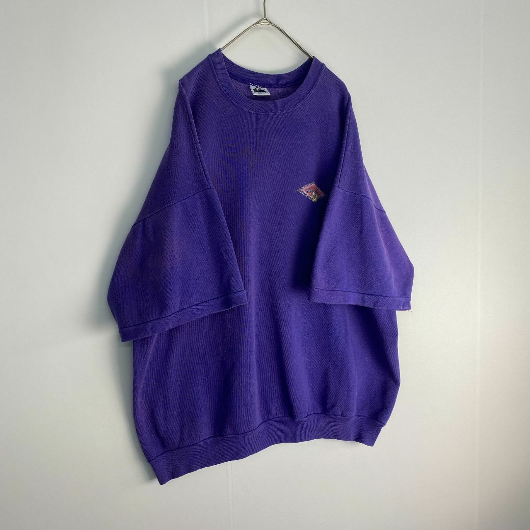 VINTAGE(ヴィンテージ)のヴィンテージ　スウェット 半袖スウェット　USA製 XL 2XL　紫 メンズのトップス(スウェット)の商品写真
