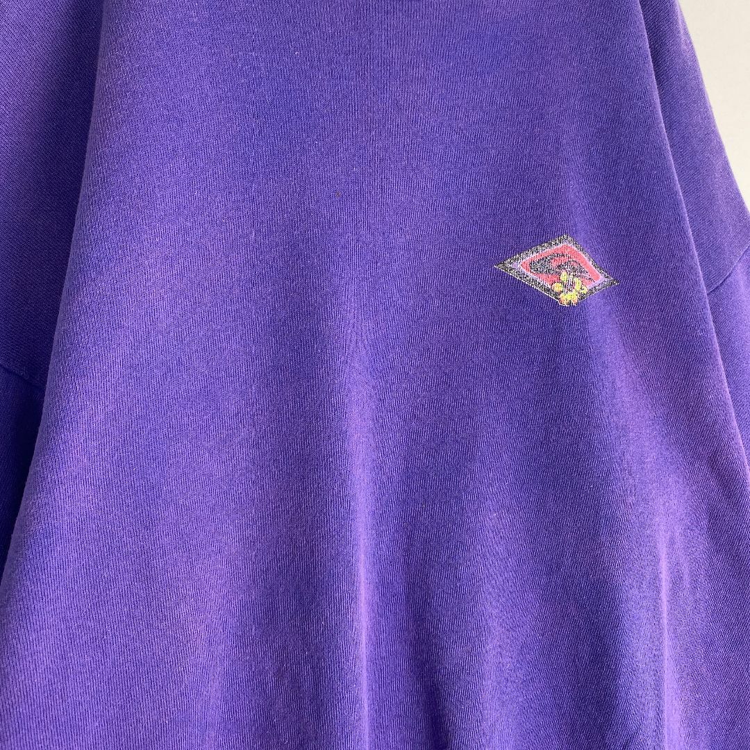 VINTAGE(ヴィンテージ)のヴィンテージ　スウェット 半袖スウェット　USA製 XL 2XL　紫 メンズのトップス(スウェット)の商品写真