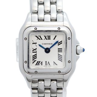カルティエ(Cartier)の【5wwf0145】カルティエ パンテール ドゥ カルティエ ミニ WSPN0019 シルバー文字盤【中古】腕時計 レディース(腕時計)