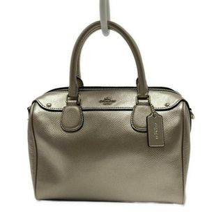 コーチ(COACH)のCOACH(コーチ) ハンドバッグ ミニ ベネット サッチェル クロスグレインレザー F56125 ピンクゴールド レザー(ハンドバッグ)