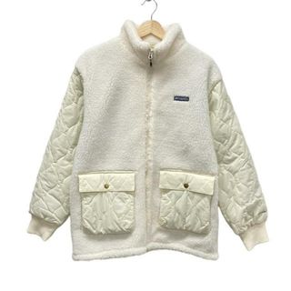 コロンビア(Columbia)のcolumbia(コロンビア) ブルゾン サイズM レディース美品  - アイボリー×白 長袖/キルティング/中綿/冬(ブルゾン)