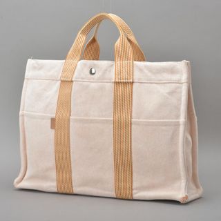 エルメス(HERMES)のHERMES◇エルメス ニューフールトゥMM トートバッグ キャンバス オレンジ(トートバッグ)