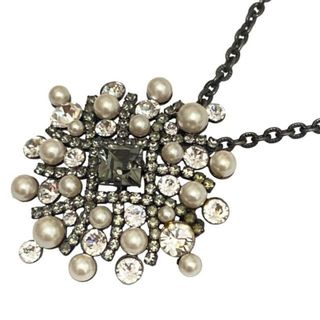 フォクシー(FOXEY)のFOXEY(フォクシー) ネックレス - シルバー×アイボリー×クリア 2way(ネックレス)