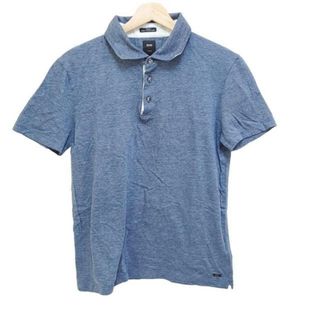 ヒューゴボス(HUGO BOSS)のHUGOBOSS(ヒューゴボス) 半袖ポロシャツ サイズL メンズ - ネイビー(ポロシャツ)