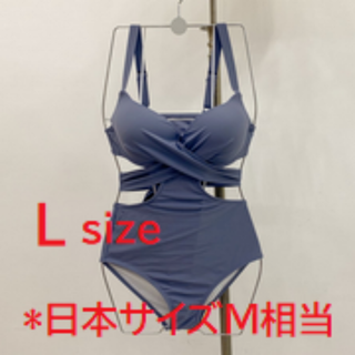 ワンピース 水着 レディース　 グレー　Lサイズ(水着)