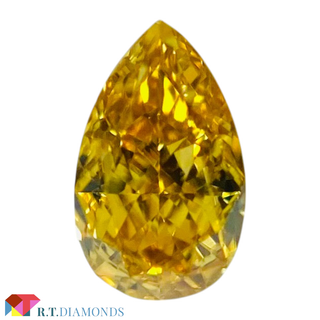 FANCY VIVID YELLOW ORANGE 0.118ct PS(その他)