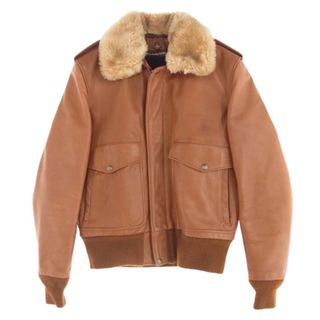 ショット(schott)のschott ショット 7010 BOA LEATHER JACKET G-1 ボア フライト レザー ジャケット【中古】(その他)