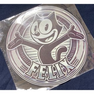 カワイイ18【Felix／フィリックス】直径約20cm丸型アルミ看板プレートです(その他)