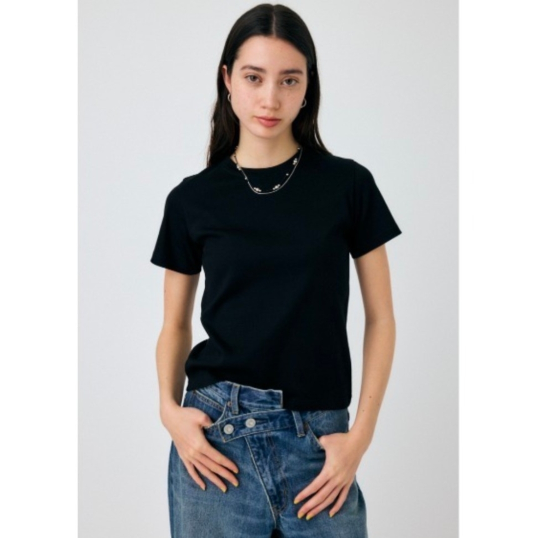 moussy(マウジー)の【美品】MOUSSY SUVIN GIZA  CN Tシャツ size1  レディースのトップス(Tシャツ(半袖/袖なし))の商品写真