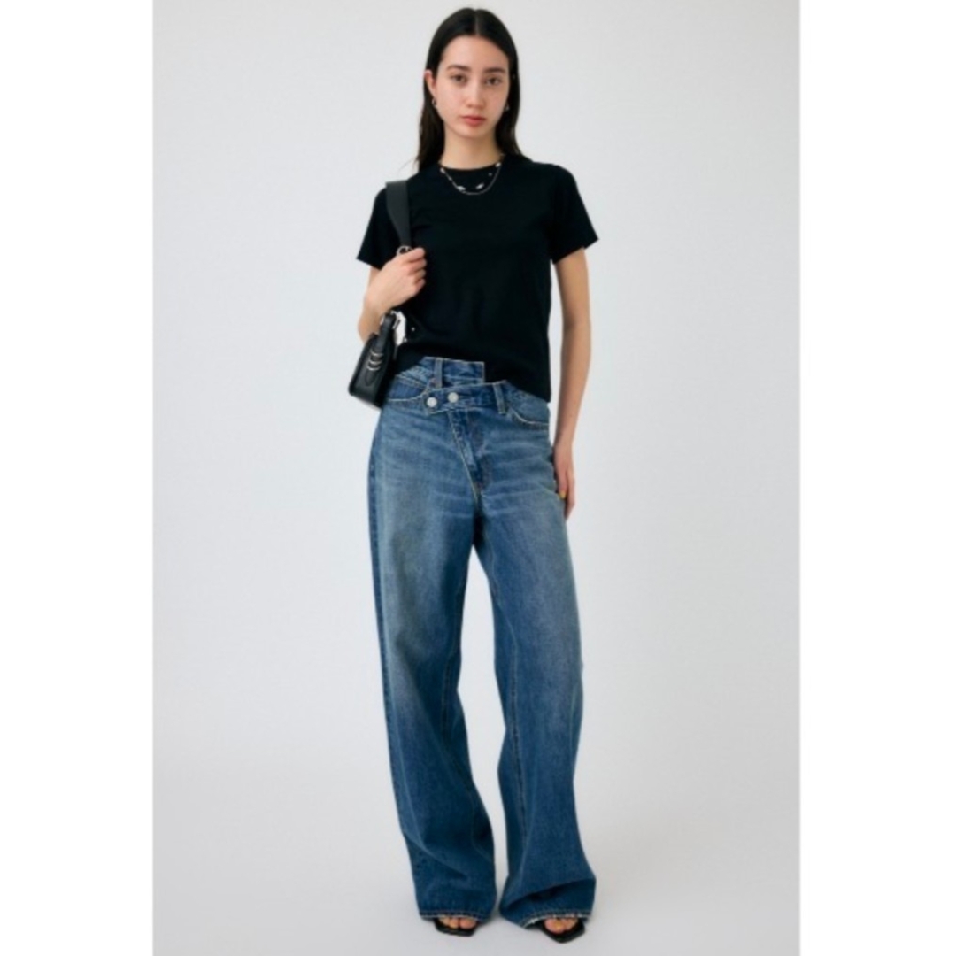 moussy(マウジー)の【美品】MOUSSY SUVIN GIZA  CN Tシャツ size1  レディースのトップス(Tシャツ(半袖/袖なし))の商品写真