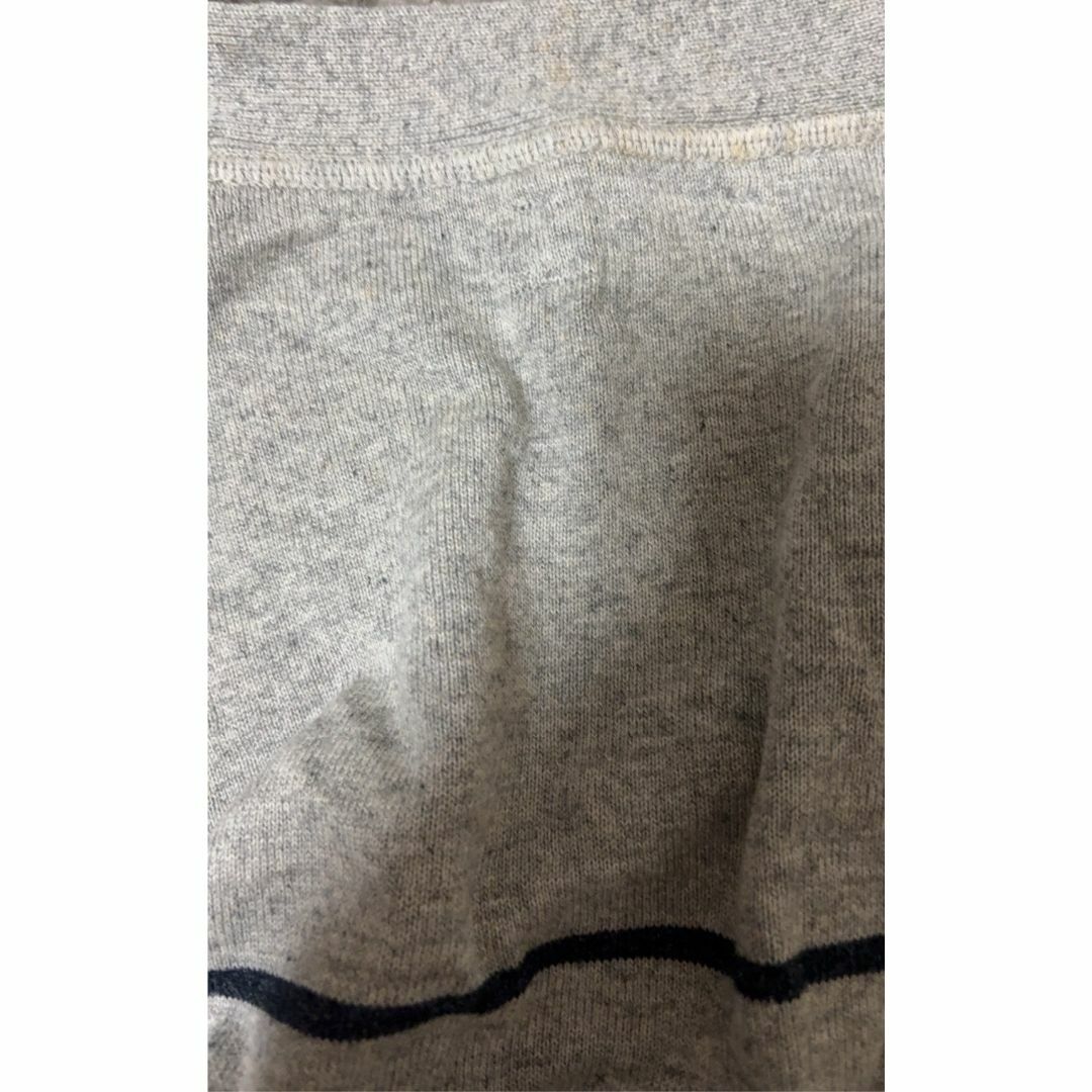 GAP　ギャップ　カーディガン　グレー　メンズ　ボーダー　長袖　Vネック メンズのトップス(カーディガン)の商品写真