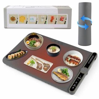 食品保温プレート 多機能フードウォーマー 9段階温度調節 40-120℃ 6段階(調理機器)