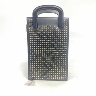 クリスチャンルブタン(Christian Louboutin)の【美品】ルブタン トリックトラック スタッズ クラッチバッグ 男女兼用 ブラック(ハンドバッグ)