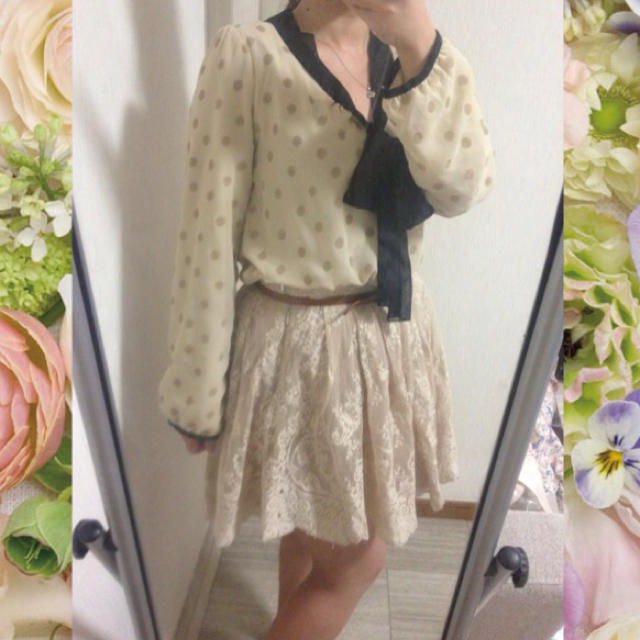 INDEX(インデックス)の♡ドットシフォンブラウス♡ レディースのトップス(シャツ/ブラウス(長袖/七分))の商品写真