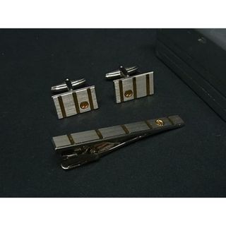 ダンヒル(Dunhill)の■美品■ dunhill ダンヒル カフスボタン カフリンクス ネクタイピン アクセサリー 2点セット メンズ シルバー系×ゴールド系 DI5539(その他)