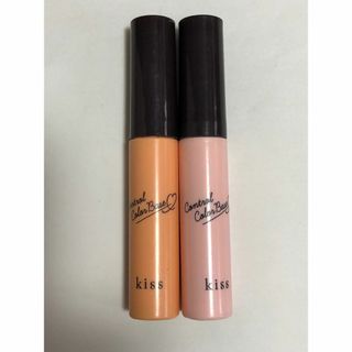 kiss キス　コントロールカラーベース　01 ピンクと02 オレンジ2点セット