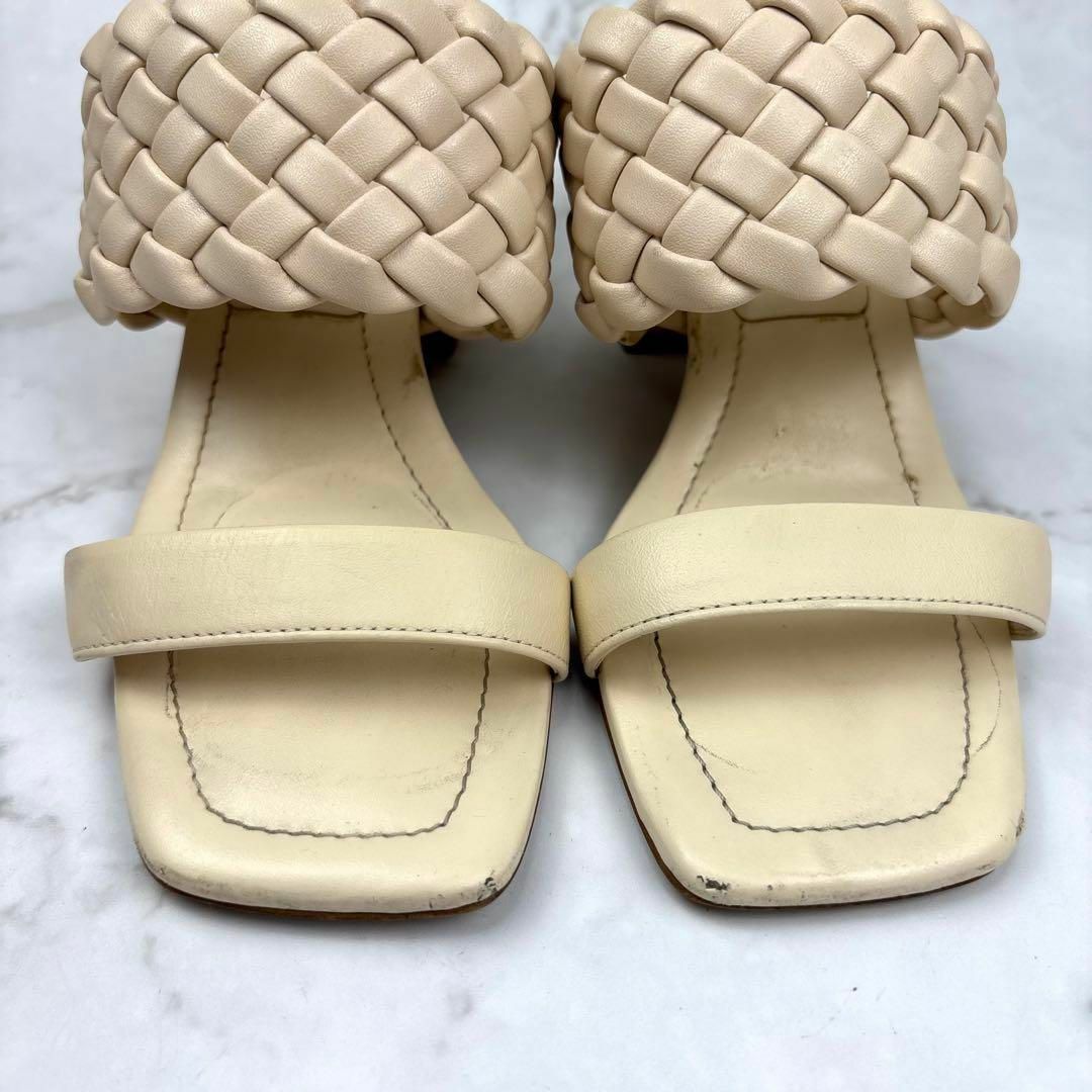 Diana ホワイト 編み込みサンダル 美品 DIANA - 【訳あり】DIANA ダイアナ 編み込み サンダル S オフ