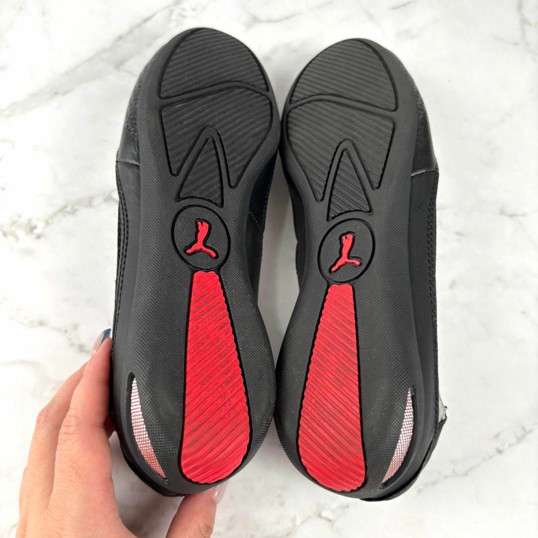 PUMA - 【美品】PUMA プーマ スリッポン 23 ブラック レザー