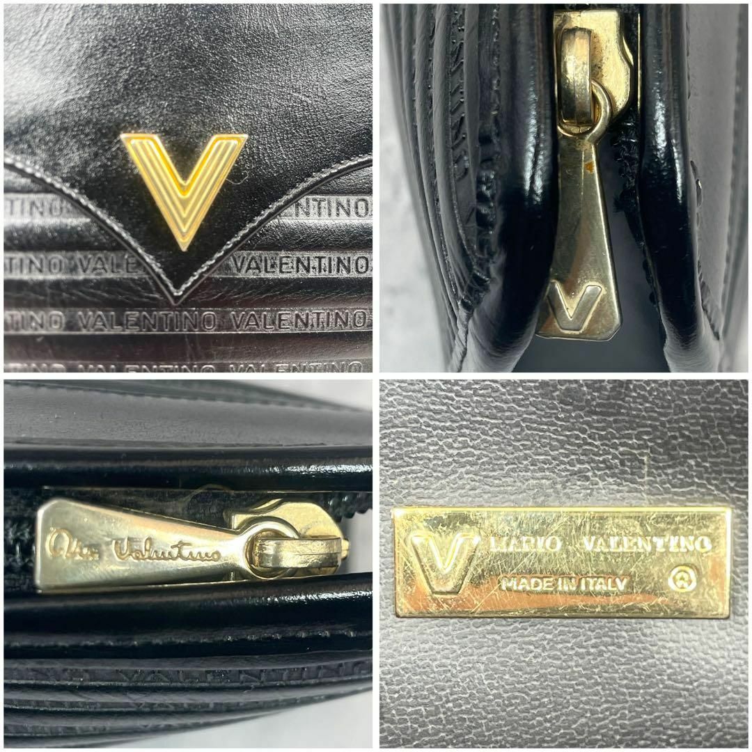 極美品✨】 マルコヴァレンティノ クラッチバッグ ブラック V