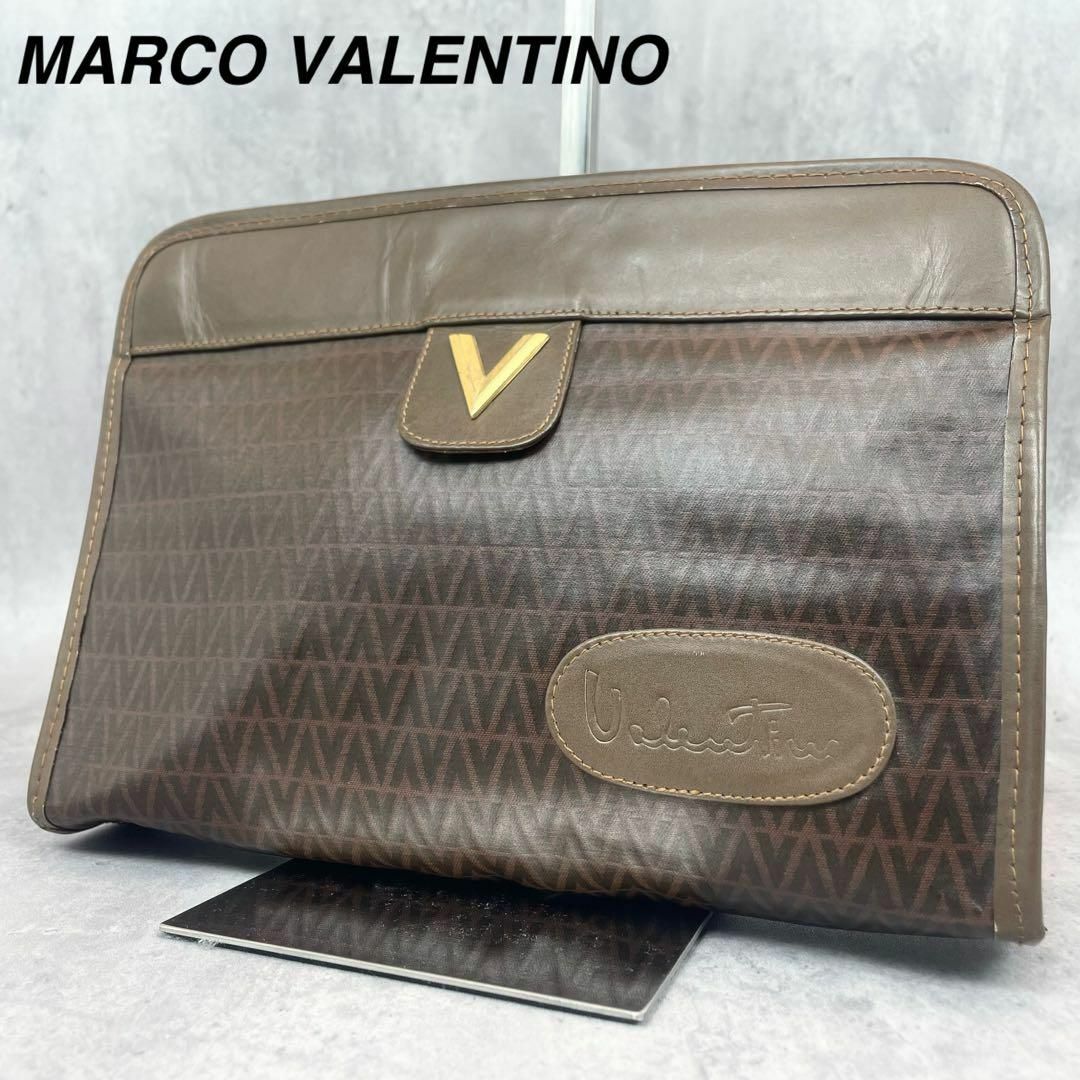 極美品✨】 マルコヴァレンティノ クラッチバッグ ブラック V