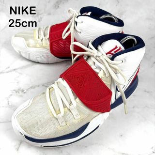 ナイキ(NIKE)の【希少】NIKE スニーカー カイリー KYRIE 25 ホワイト ハイカット(スニーカー)