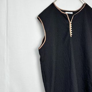 極美品✨ ラックスダンティア ワンピース ロング パールボタン ドレス 大きめ