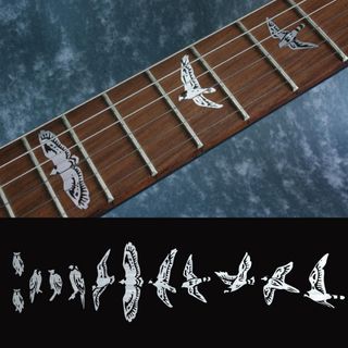 ≪残り8枚・新品未使用≫インレイステッカー PRS バード ギター メタリック(その他)