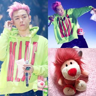 ビッグバン(BIGBANG)のNICI ピンク ライオン♡BIGBANG T.O.P たぷペンさん必見♡(アイドルグッズ)