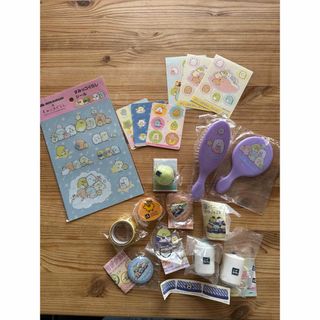 スミッコグラシ(すみっコぐらし)のすみっこぐらし グッズ まとめ売り シール・ミニブラシ ミラー(キャラクターグッズ)