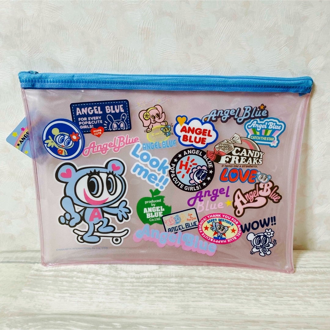 angelblue(エンジェルブルー)のエンジェルブルー　Angel Blue 缶バッジ・カバーセットとポーチ3点セット エンタメ/ホビーのおもちゃ/ぬいぐるみ(キャラクターグッズ)の商品写真
