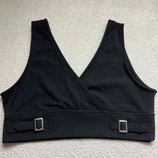 ピンクラテ(PINK-latte)のピンクラテ　黒　ビスチェ　XS 150サイズ(Tシャツ/カットソー)