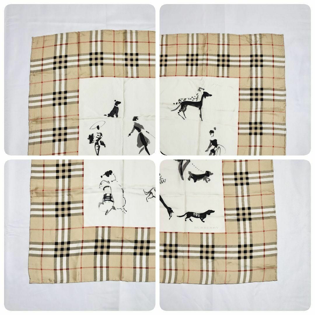 高い品質 BURBERRY - 散歩 女性 犬 チェック 大判 スカーフ ☆BURBERRY☆ 小物