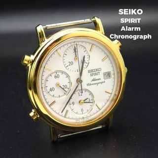 セイコー(SEIKO)のSEIKO SPIRIT アラームクロノグラフ デイト (腕時計(アナログ))