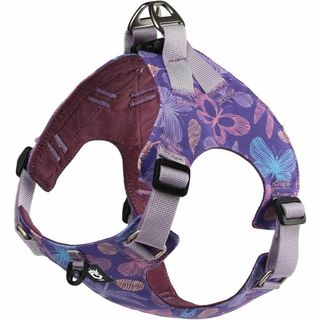 size3 6.5〜8.5kg快適で軽量なプリントハーネス 耐久性あり　犬　紫(犬)