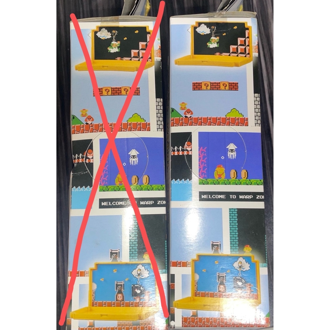 当時物 スーパーマリオブラザーズフィギュアマスコットインカセット型ケース 右側 エンタメ/ホビーのコレクション(ノベルティグッズ)の商品写真