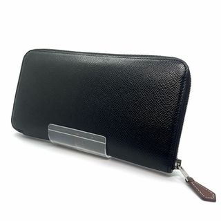 エルメス(HERMES)の【544】エルメス アザップロングシルクイン ラウンドジップウォレット 財布 黒(財布)